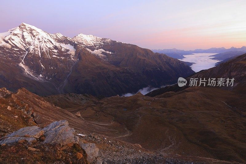 Hohe Tauern阿尔卑斯山-大格洛克纳日出，泰洛，奥地利